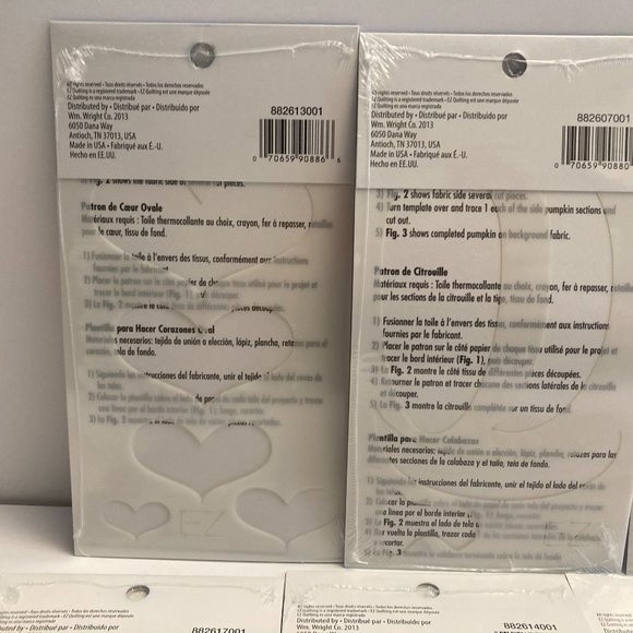 6 Simplicity EZ Quilting Template Stencils Fabric Paper Crafts Scrapbook - Picture 7 of 14